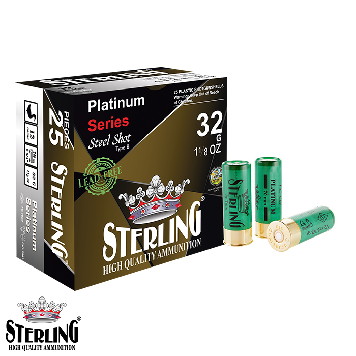 STERLING%2012%20Cal.%20Platinum%20Steel%2032%20G.%20No:6%20Fişek