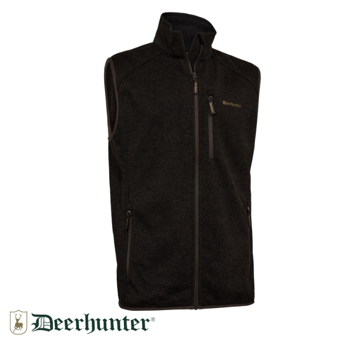 DEERHUNTER%20Moor%20Knitted%20Kahverengi%20Yelek%20L