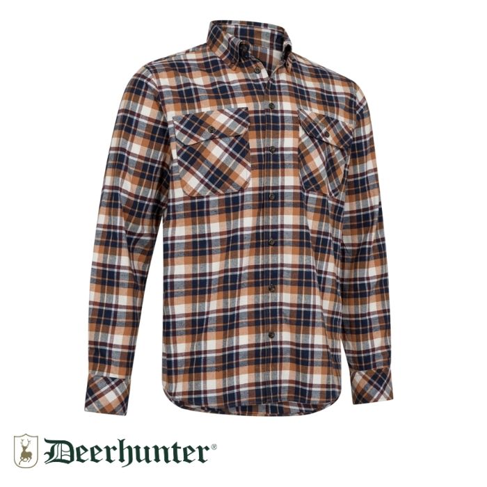 DEERHUNTER%20Charles%20Kahverengi%20Kareli%20Gömlek%2039/40