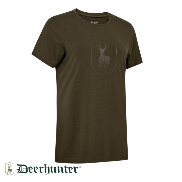 DEERHUNTER%20Lady%20Bamboo%20Koyu%20Yeşil%20Tişört%20-%2038