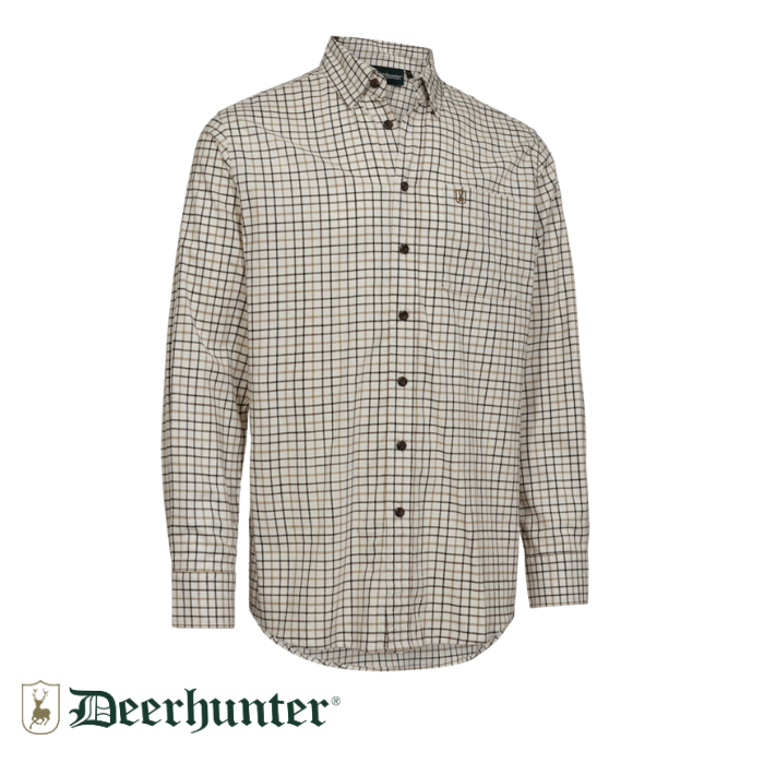 DEERHUNTER%20Gavin%20Bej%20Kareli%20Gömlek%2043/44