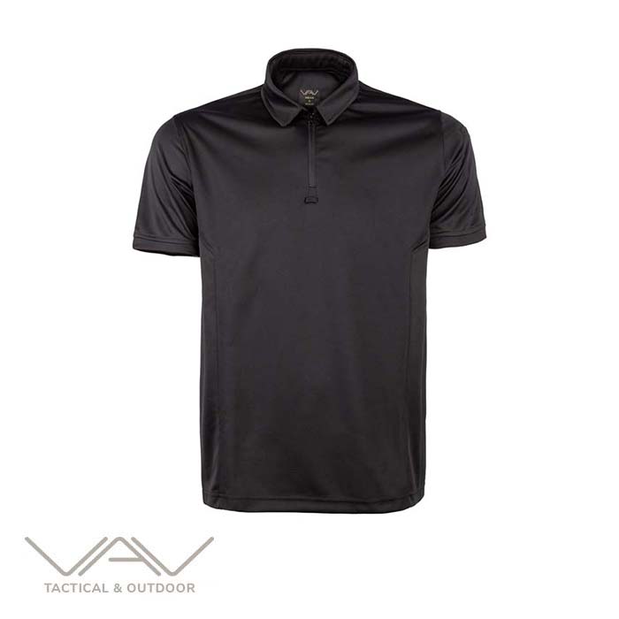 VAV%20Vlac-01%20Polo%20Yaka%20Tişört%20Siyah%20S