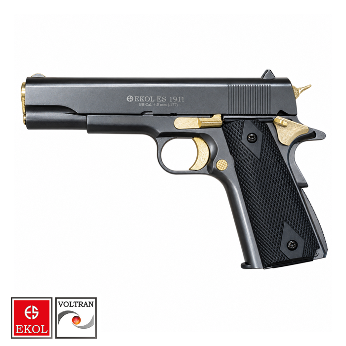 EKOL%20ES%201911%20Füme%20ALTIN%20Havalı%20Tabanca%20-%20Blowback