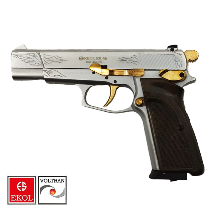 EKOL%20S66%20Beyaz%20Altın%20İşlemeli%20Havalı%20Tabanca