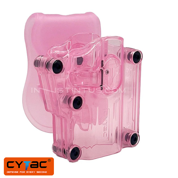 CYTAC%20Pembe%20Şeffaf%20Mega-Fit%20Paletli%20Tabanca%20Kılıfı