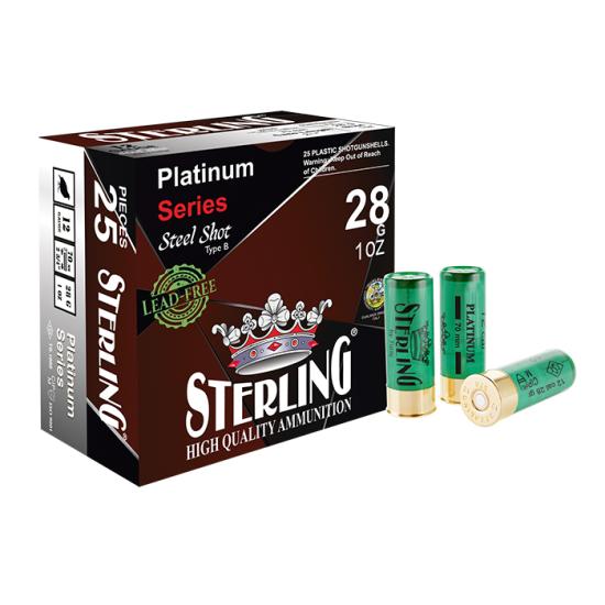 STERLING 12 Cal. Platinum Steel 28 G. No:8 Fişek