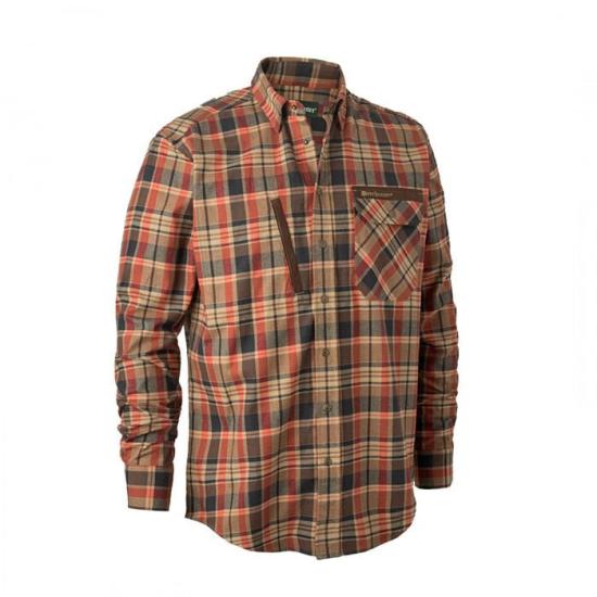 DEERHUNTER Hektor Turuncu Kareli Gömlek 43/44
