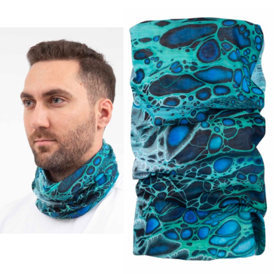 T. VAV BUFFO01 Boyunluk, Bileklik. Bandana Mavi