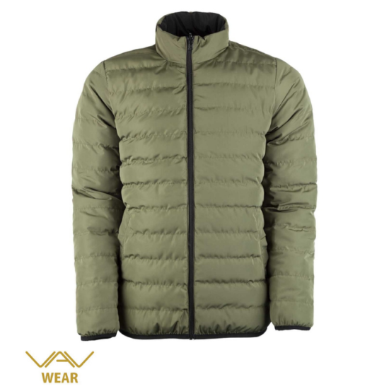 T. VAV Easytouch-04 Kapitone Şişme Mont Siyah-Haki XL