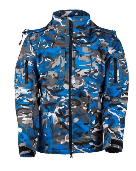 T. VAV Shell HT-01 Softshell Mont Yengeç Mavi - S