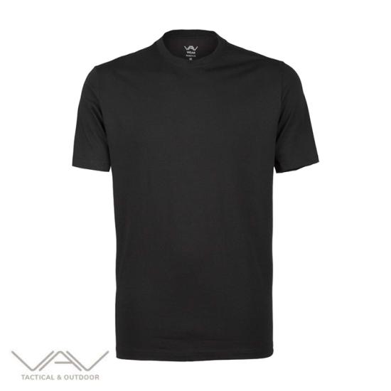 VAV Baseti-05 Kısa Kol Tişört Siyah 4XL