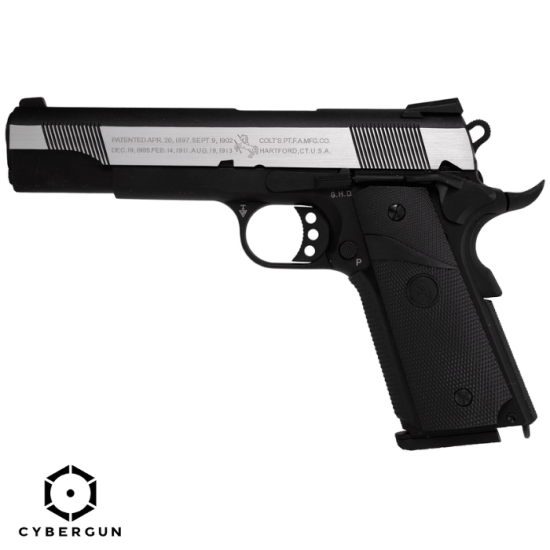T. CYBERGUN Colt 1911 Combat Gas Gümüş Havalı Tabanca