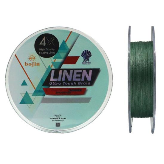 DFT Bojin 4X Linen İp Misina 0.02 mm  150 m  Yeşil