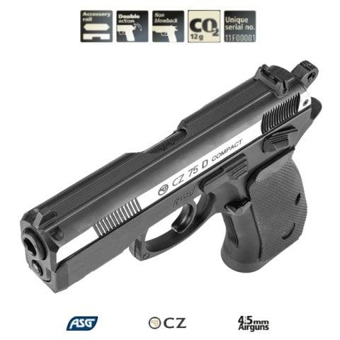 ASG CZ75 D Compact Çift Renk Havalı Tabanca