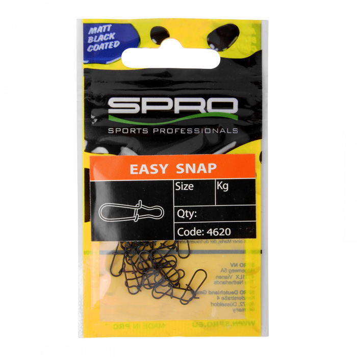 SPRO%20Matte%20Black%20Easy%20Snap%20Fırdöndü%20#00