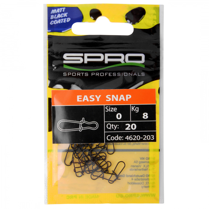 SPRO%20Matte%20Black%20Easy%20Snap%20Fırdöndü%20#0
