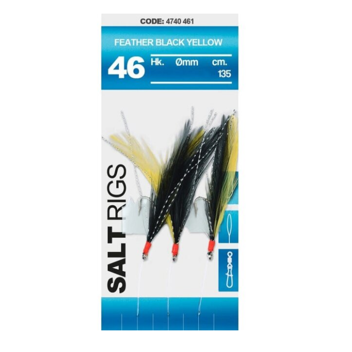 SPRO%2046%20Salt%20Rig%20Feather%20Siyah%20-%20Sarı%20#1/0
