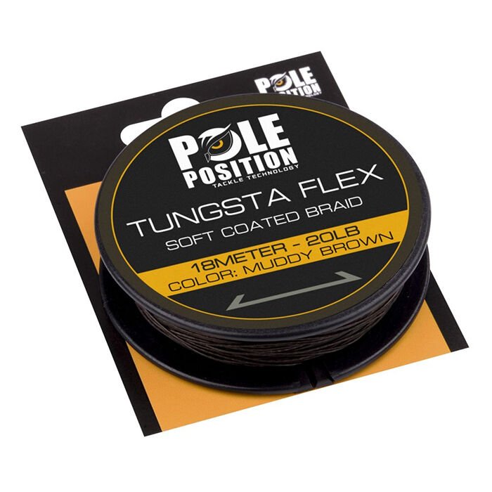 SPRO%20Tungstaflex%20Muddy%20Brown%20Örgü%20Misina%2020LB%2018M