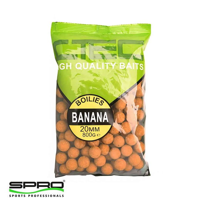 SPRO%20Ctec%20Banana%20%20(Muz%20Aromalı)%20Boilie%2020mm%20800G